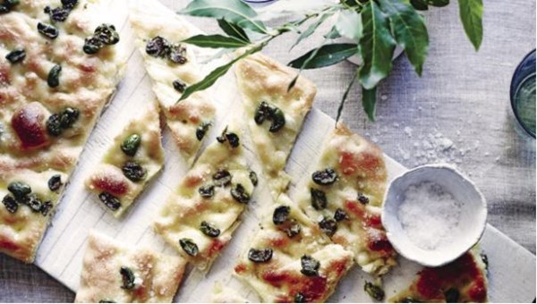 Focaccia con olive