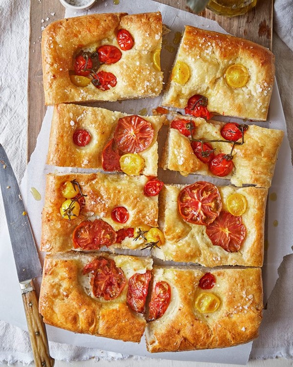 Focaccia Pugliese with fresh tomatoes [Chiara Lancia]