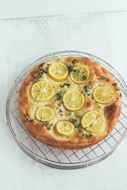 Focaccia with onion and rosemary