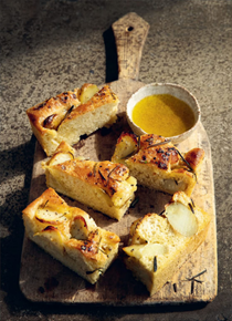 Focaccia with potatoes and rosemary