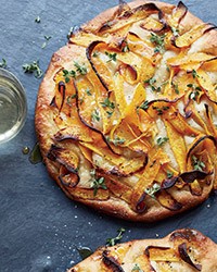 Focaccia with roasted squash