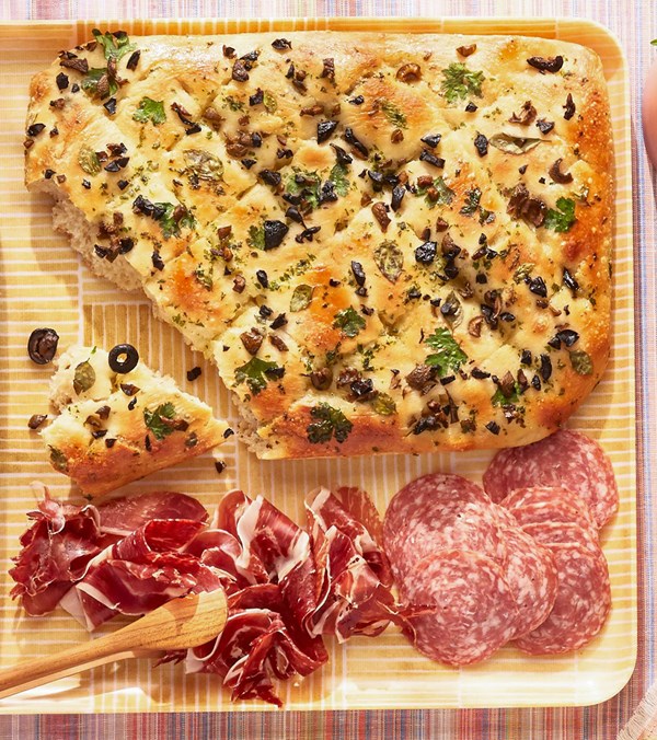 Foccacia with herb oil