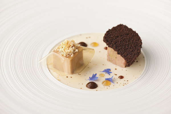 Foie gras, almond, Amaretto & espresso