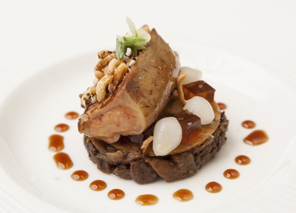 Foie gras with mushroom duxelle