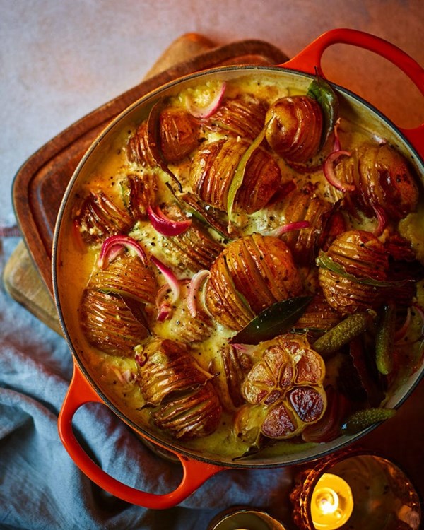 Fondue Hasselback bake