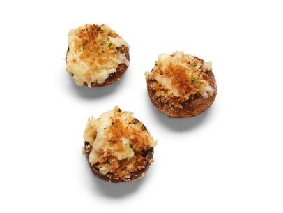 Fondue stuffed mushrooms