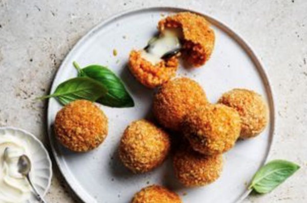 Fontina and tomato arancini