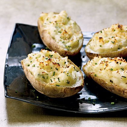 Fontina-stuffed potato skins