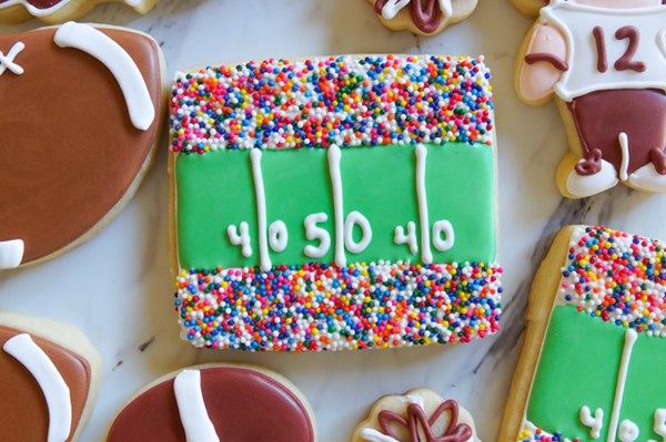 Football stadium cookies