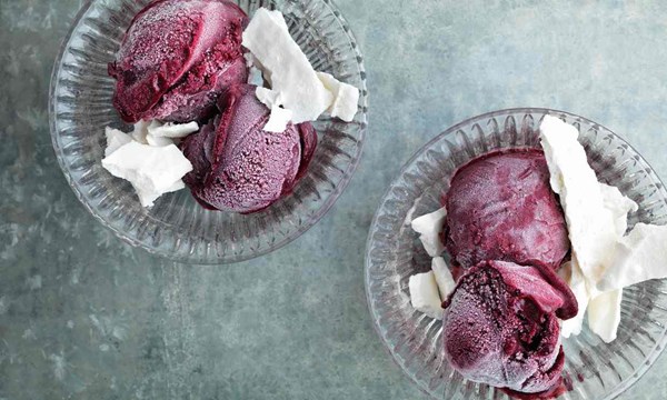 Forest fruit sorbet