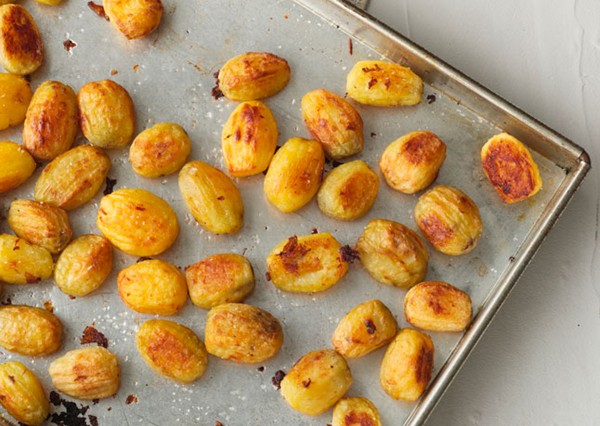 Forked oven-roasted potatoes