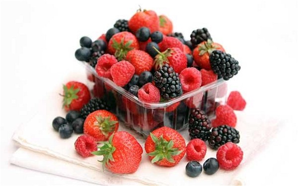 Four-berry shortcake