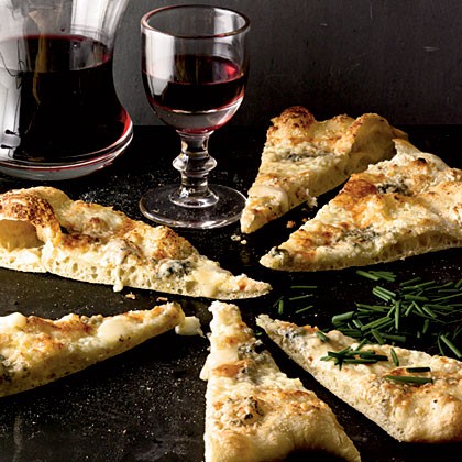 Four-cheese pizza