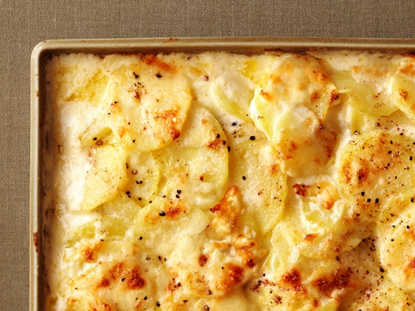Four-cheese scalloped potatoes