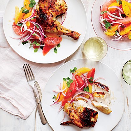 Four-citrus herb chicken
