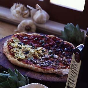 Four seasons pizza (Pizza quattro stagioni)