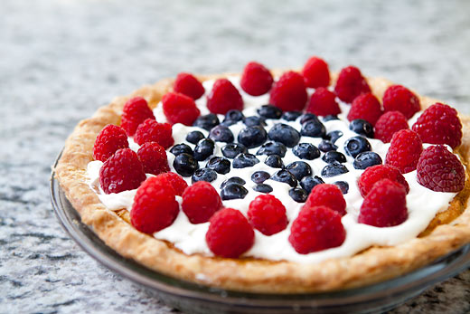 Fourth of July buttermilk pie