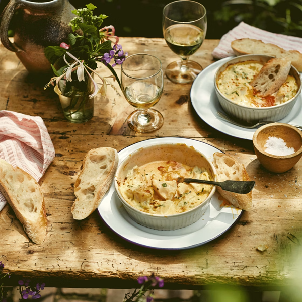 Fox Reformed smoked haddock in tarragon cream