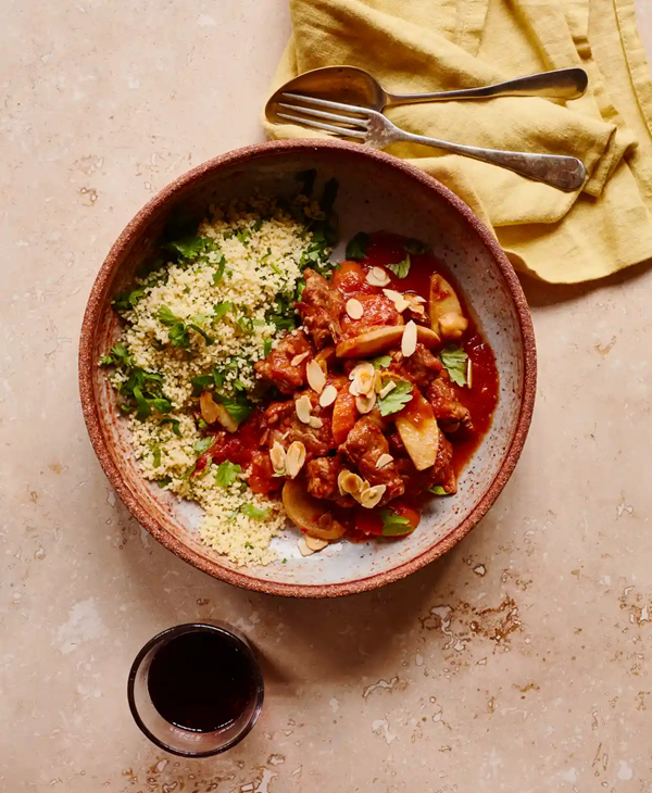 Fragrant lamb and quince tagine