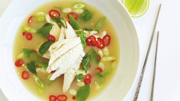 Fragrant lime and fish soup