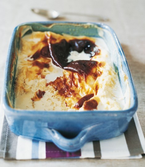 Fragrant maple and lemon rice pudding