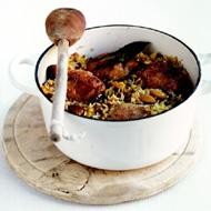 Fragrant Persian chicken pilaff