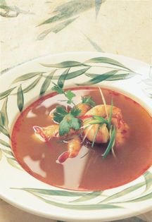 Fragrant prawn and lemongrass soup