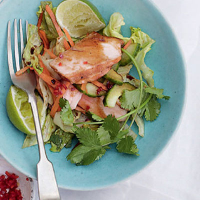 Fragrant salmon salad