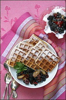Fragrant summertime waffles