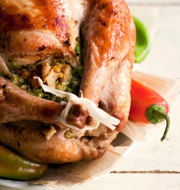 Frances Butler's Texas tamale-stuffed turkey