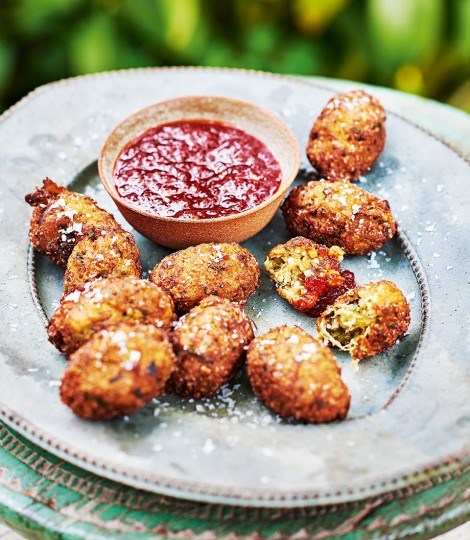 Francesco's spicy aubergine polpette