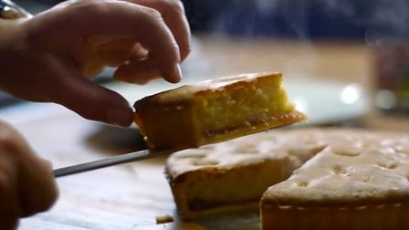 Frangipane tarts with home-made custard
