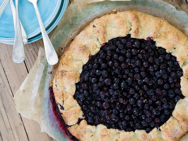 Free-form blueberry tart [Jeremy Sewall]