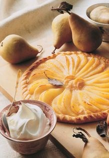 Free-form pear galette