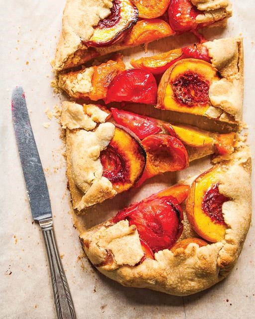 Free-form summer fruit tart
