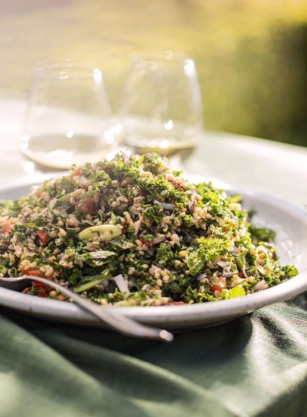 Freekah kale tabbouleh
