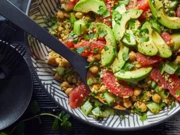 Freekeh-grapefruit tabbouleh 