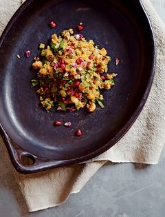 Freekeh salad with orange and apricot *super-healthy*
