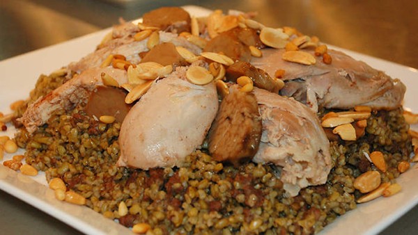 Freekeh with chicken