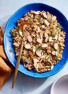 Freekeh with toasted nuts