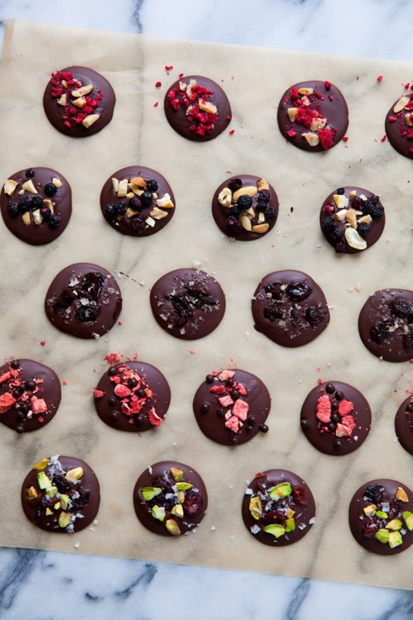 Freestyle dark chocolate candies