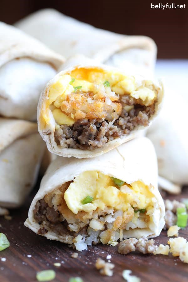 Freezer breakfast burritos