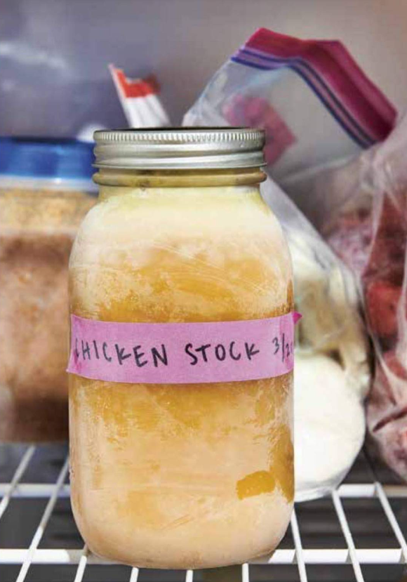 Freezer chicken stock