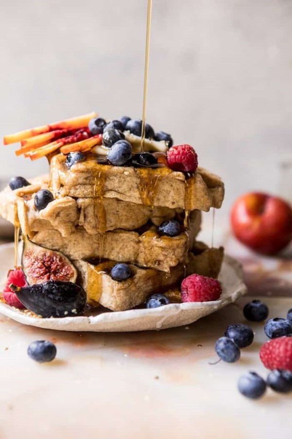 Freezer friendly whole grain waffles