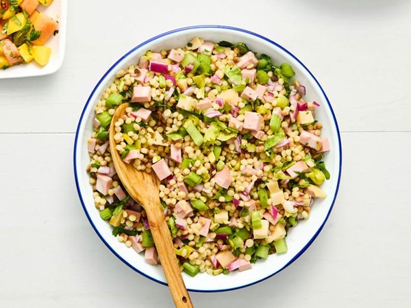 Fregola antipasti salad 