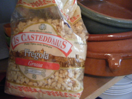 Fregola bastia with sauce a'l Americaine