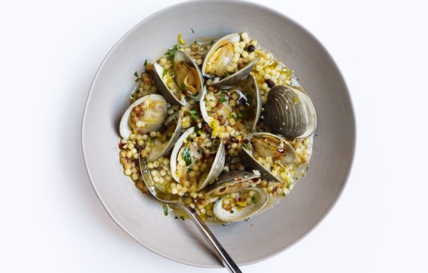 Fregola with clams