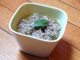 French anchovy dip (Anchoïade)