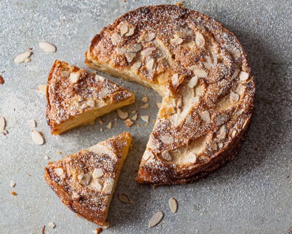 French apple-almond cake