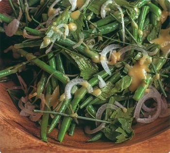 French bean and herb salad